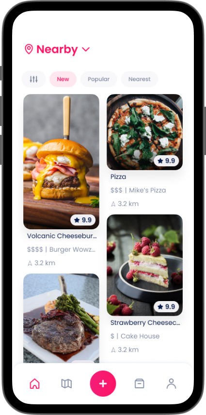 A screenshot of the scrollbites app