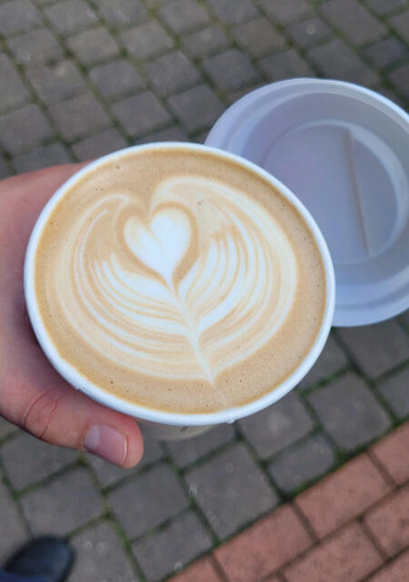 cafe latte on scrollbites